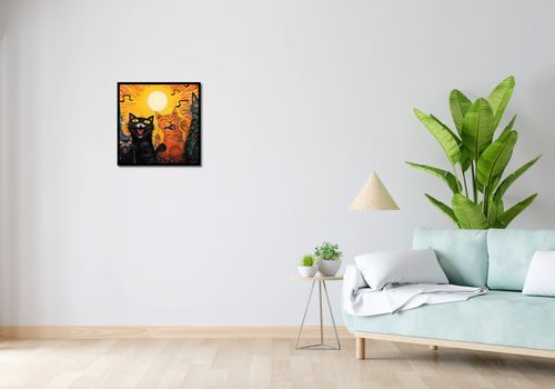 Plakat 50x50cm Kocie Koncertowanie na Arena.pl