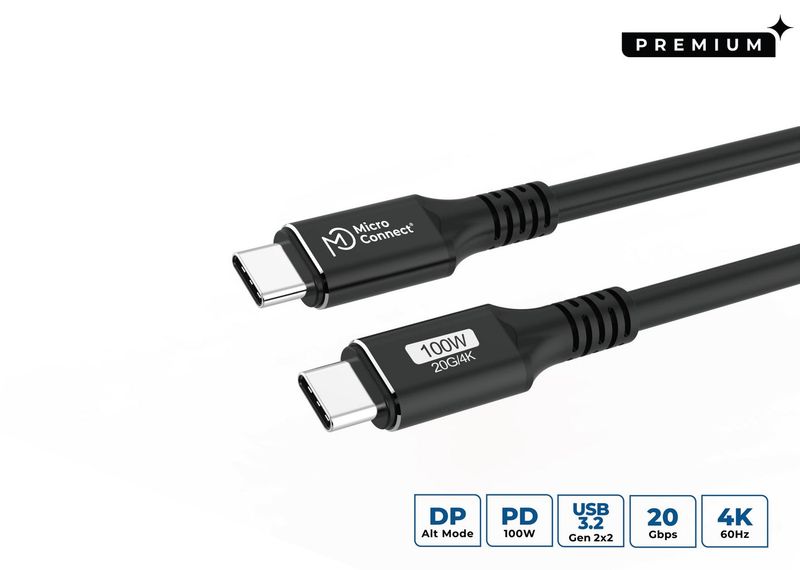 MicroConnect USB-C to USB-C Cable 1m zdjęcie 1