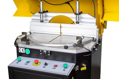 Półautomatyczna przecinarka Piła tarczowa do cięcia profili 4kW ze stołami na Arena.pl