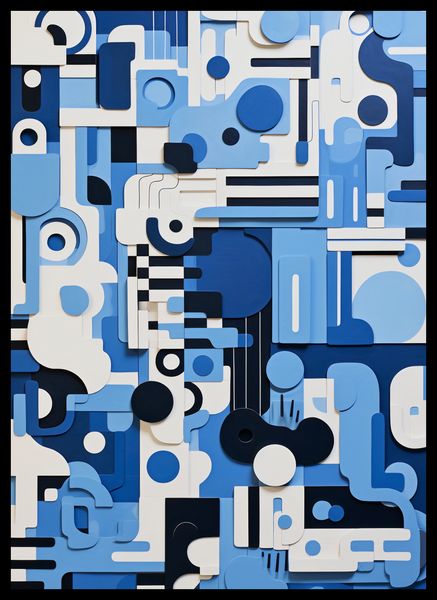 Plakat 39,5x55cm Niebieski Labirynt zdjęcie 2