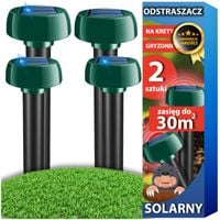 MOCNY ODSTRASZACZ KRETÓW SOLARNY NA KRETY NORNICE MYSZY GRYZONI XXL 4 SZT