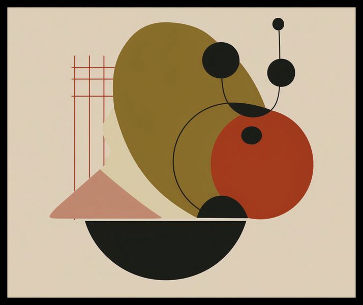 Plakat 60x50cm Geometryczny Balans zdjęcie 2