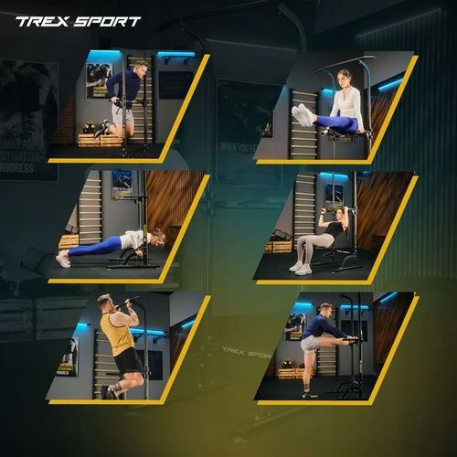 Poręcze do ćwiczeń dipów drążek do podciągania regulowany Trex Sport na Arena.pl