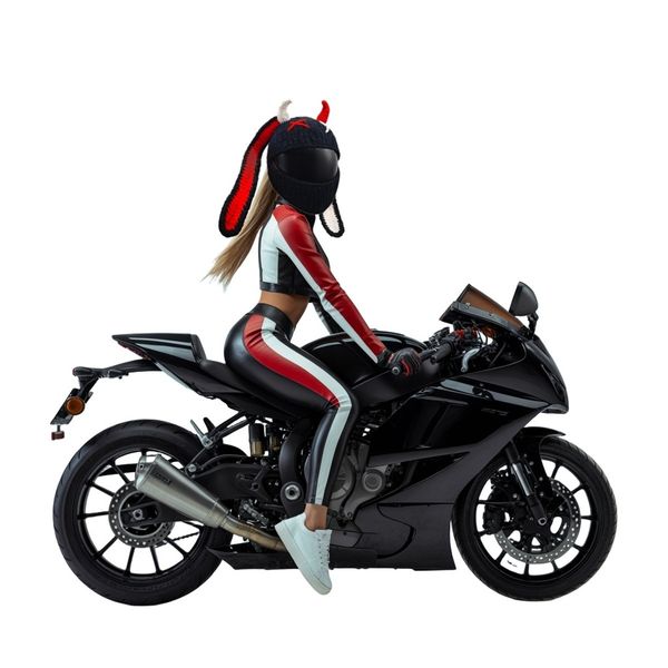 Czapka na kask Horned Devil Rider zdjęcie 16