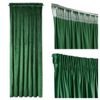 Zasłona gotowa na taśmie Eurofirany 140X270 MELANIE zielony