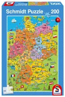 Puzzle 200 Ilustrowana mapa Niemiec G3