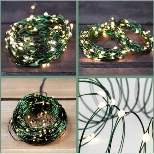 LAMPKI CHOINKOWE Świąteczne 1000 LED Ciepłe Białe 100m Drucik Szpula USB na Arena.pl