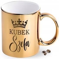 KUBEK ZŁOTY ELEGANCKI STYLOWY KUBEK SZEFA PREZENT