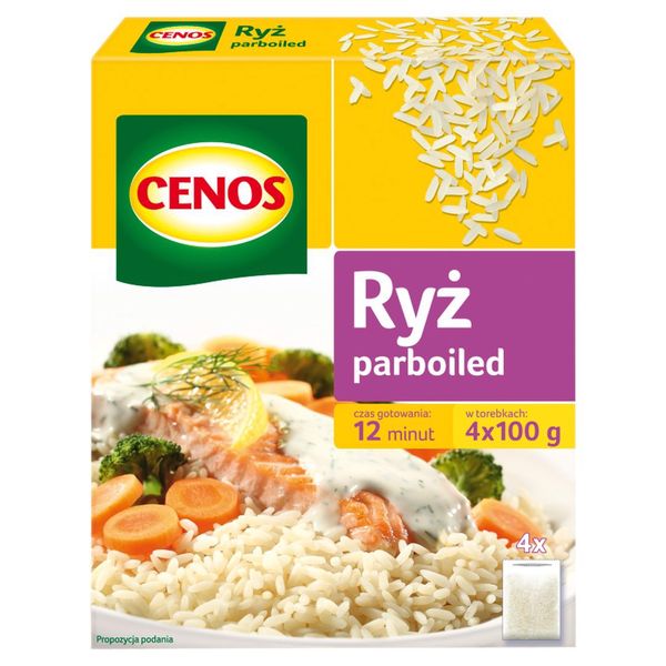 Cenos Ryż parboiled 400 g (4 x 100 g) zdjęcie 1