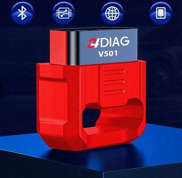 INTERFEJS DIAGNOSTYCZNY 24DIAG V501 ELM327 BLUETOOTH 5.0 OBD2 iOS ANDROID zdjęcie 9