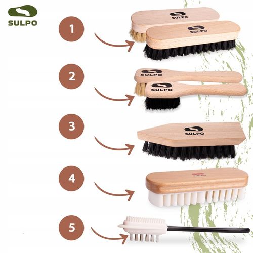 ZESTAW SZCZOTEK DO CZYSZCZENIA SKÓRY ZAMSZU BUTY na Arena.pl