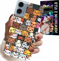 ETUI DO MOTOROLA G34 5G - PLECKI W SŁODKIE KOTKI, KOTY, OBUDOWA