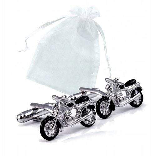 Spinki do mankietów / koszuli motocykle motory srebrne ZESTAW 2szt na Arena.pl