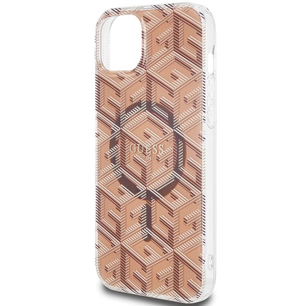 Etui Guess do iPhone 15 Plus, iPhone 14 Plus, Brązowy, MagSafe zdjęcie 6