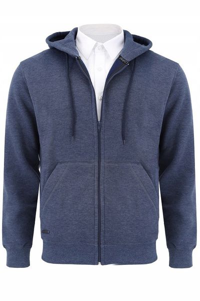 Bluza męska z kapturem granatowa melanż Ludwik Rozmiar - XXL zdjęcie 1