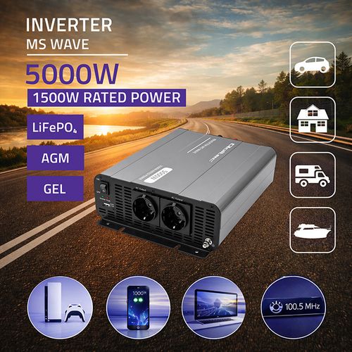 Przetwornica Qoltec MS 12V-230V 2500W USB na Arena.pl