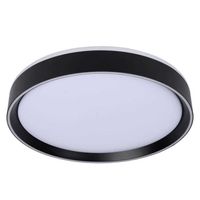 Plafoniera LAMPA sufitowa NURIA 79182/24/30 Lucide okrągła OPRAWA plafon LED 18W 2700K natynkowy czarny