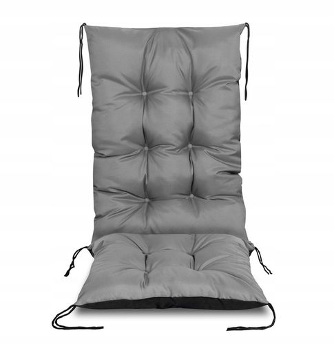 Poduszki na krzesła ogrodowe Poduszka na Krzesło Ogrodowe 80x50 cm szara na Arena.pl