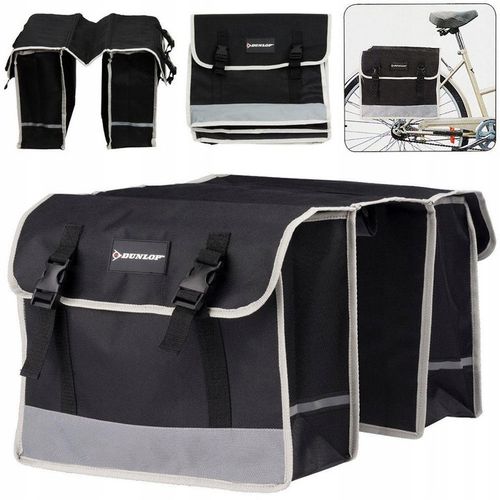 SAKWA ROWEROWA PODWÓJNA TYLNA NA BAGAŻNIK TORBA NA ROWER 26L DUNLOP na Arena.pl
