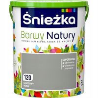 Farba lateksowa BARWY NATURY Śnieżka 5 l 120 Grafitowy Mural mat