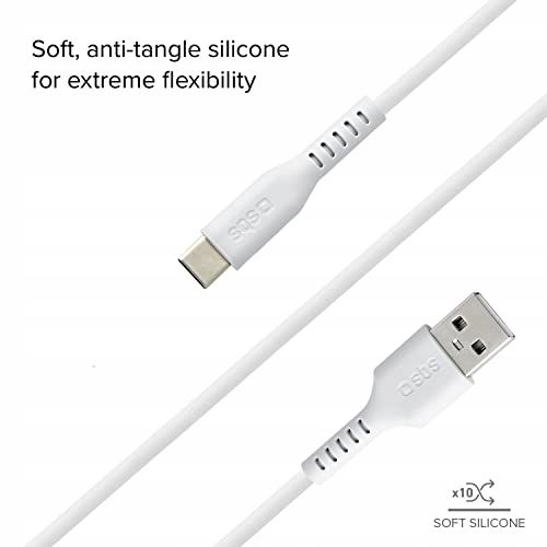 Kabel przewód USB-A - USB-C 1.5m - biały na Arena.pl