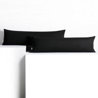 Poszewka Na Poduszkę Wałek Bawełna AMBER 20x145 2szt. czarna DecoKing