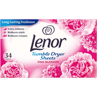 lenor pink blossom chusteczki zapachowe do suszarki bębnowej  34 szt.