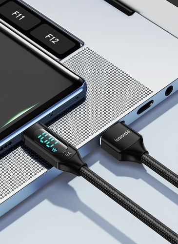 TOOCKI KABEL USB-A DO USB-C 100W PD 6A QC LCD 2 M do HUAWEI XIAOMI SAMSUNG na Arena.pl