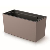 Skrzynka balkonowa wkład gładka 39x19cm mocca