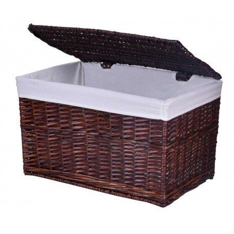 Kufer wiklinowy brązowy 105 L zdjęcie 3