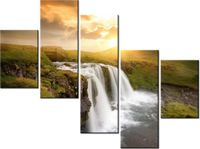 100 75CM OBRAZ 5 ELEM ISLANDZKI KRAJOBRAZ ŚCIENNY