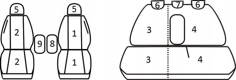 Pokrowce miarowe do Hyundai ix20 (2009-2019r) zdjęcie 2