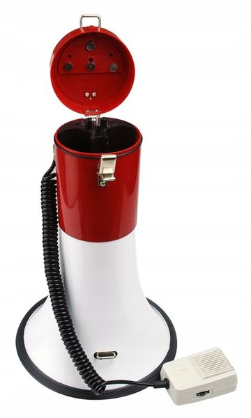 MEGAFON SYRENA ALARM MIKROFON BRADZO GŁOŚNY NA MARSZE PROTESTY 30W 108dB HQ zdjęcie 4