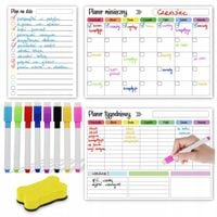 PLANER KALENDARZ NA LODÓWKĘ SUCHOŚĆIERALNY MAGNETYCZNY