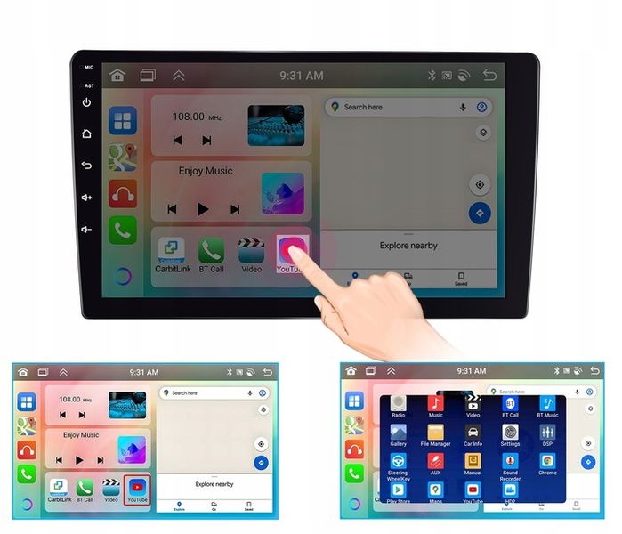 RADIO SAMOCHODOWE 2 DIN 4GB/64GB ANDROID AUTO CARPLAY ANDROID 13 RDSDSP 10" zdjęcie 13