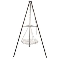 trójnóg stalowy 15ocm z rusztem 50cm grill do palenisk ogrodowych