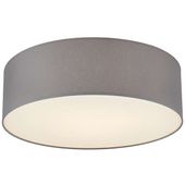 Plafon LAMPA sufitowa SPACE S 30655308 Kaspa abażurowa OPRAWA ścienna KINKIET okrągły szary