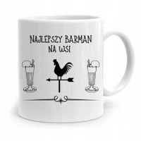 Kubek Prezent Dla Barmana Najlepszy Barman Na Wsi Z Nadrukiem Ze Zdjęciem