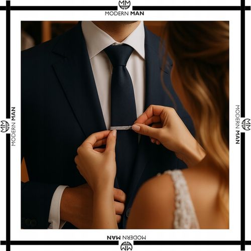 ZESTAW SPINKI DO MANKIETOW I KRAWATA SREBRNO CZARNE ELEGANCKI DLA MEZCZYZNY na Arena.pl