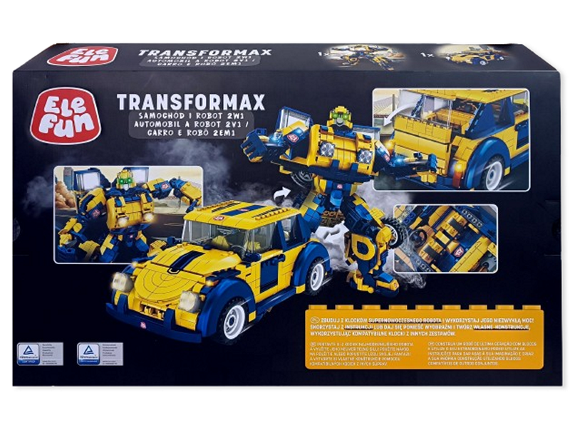 Klocki Elefun Transformax Samochód i robot 621019 zdjęcie 4