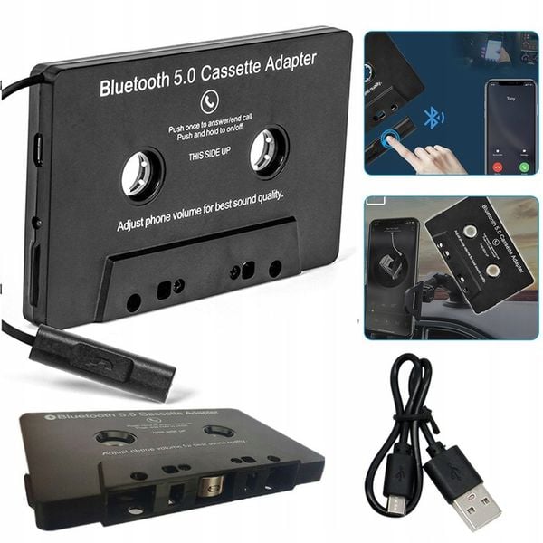 ADAPTER KONWERTER TRANSMITER BLUETOOTH 5.0 BT KASETA zdjęcie 8