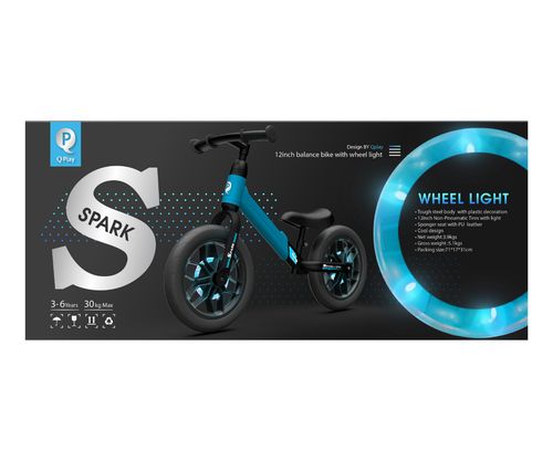 MILLY MALLY 3871 Qplay Rowerek biegowy Spark blue na Arena.pl