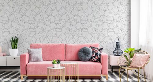 Tapeta GEOMETRYCZNA - Minimalizm Efekt 3D na Arena.pl