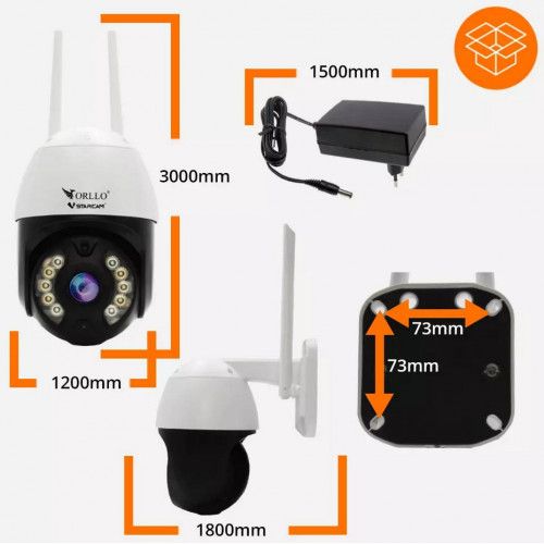 Kamera IP Orllo zewnętrzna obrotowa zoom x10 Z9 PRO na Arena.pl