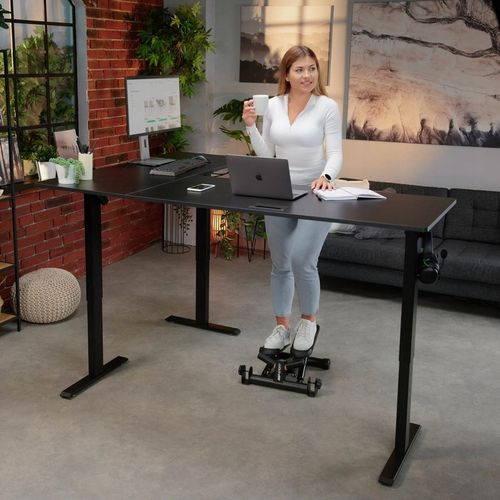 Biurko Narożne Elektryczne Regulowane Gamingowe Regulacja Wysokości na Arena.pl