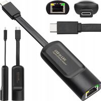 PRZEJŚCIÓWKA GIGABIT KARTA SIECIOWA ADAPTER LAN RJ45 1000Mb 1Gb USB TYP C