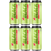Black Energy No Limits Napój gazowany o smaku jabłko-mięta 500 ml x 6 sztuk