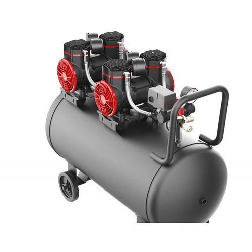 KOMPRESOR 100L CICHY BEZOLEJOWY 4 TŁOKI 2 POMPY SPREŻARKA 230V na Arena.pl