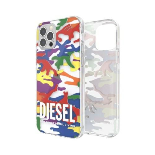 diesel clear case pride camo aopiphone 12 pro max multikolor/colorful na Arena.pl