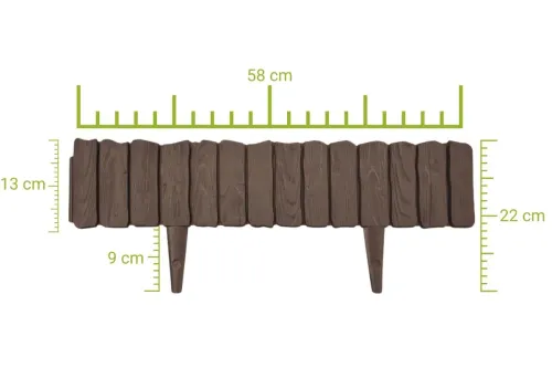 Palisada WOOD 58 cm brąz na Arena.pl